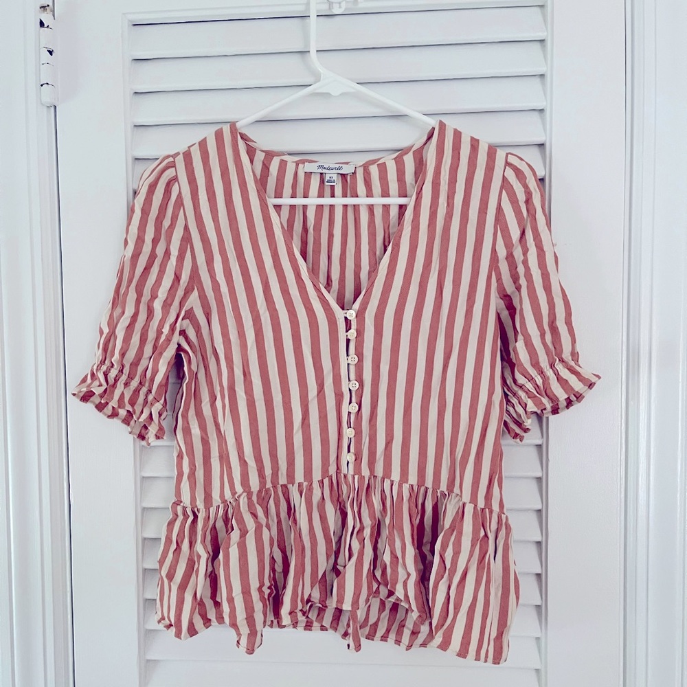 Madewell peplum top